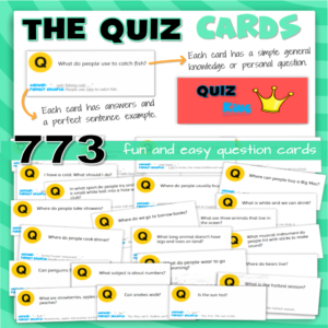 Quizking – Speaking Activity Cards