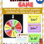 Wheel game - a fun ESL speaking activity