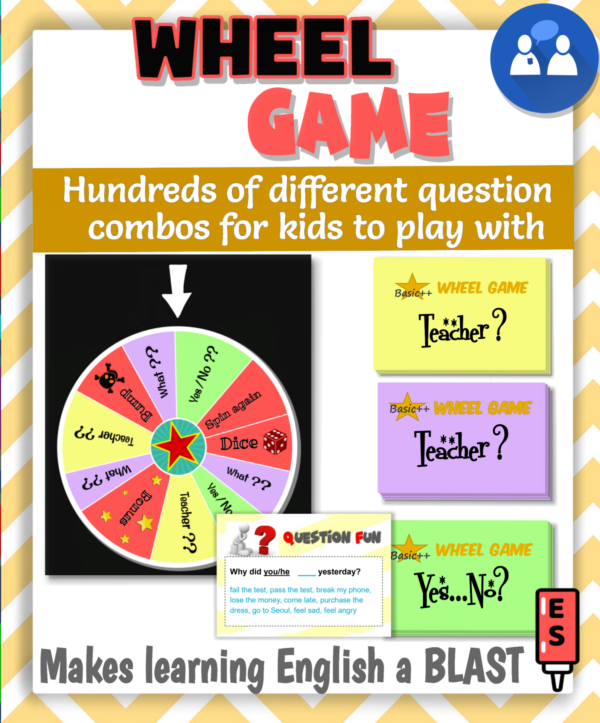 Wheel game - a fun ESL speaking activity