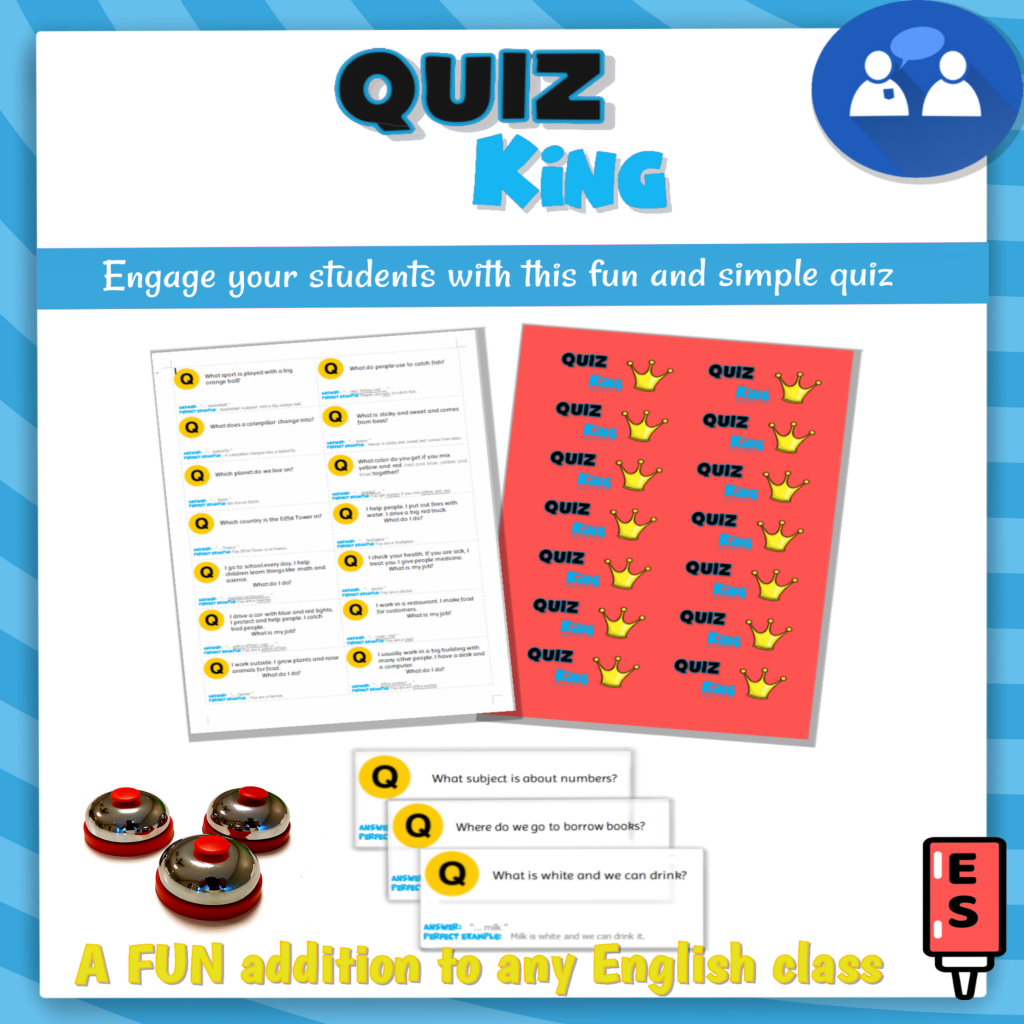 speaking activity - quiz king