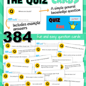 Quizking Junior – Speaking Activity Cards