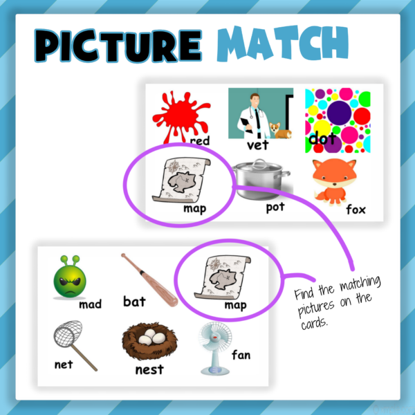 esl english speaking activity - spot it - picture match
