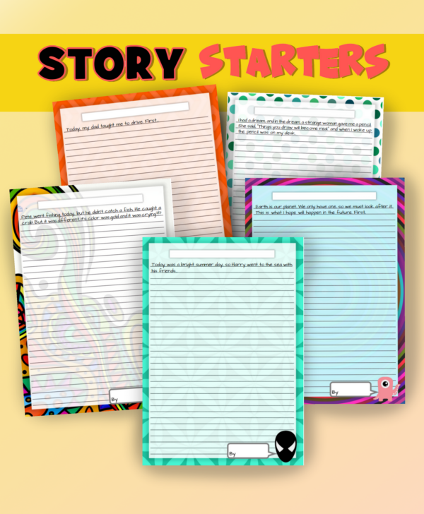 Story starters - an engaging ESL writing resource.