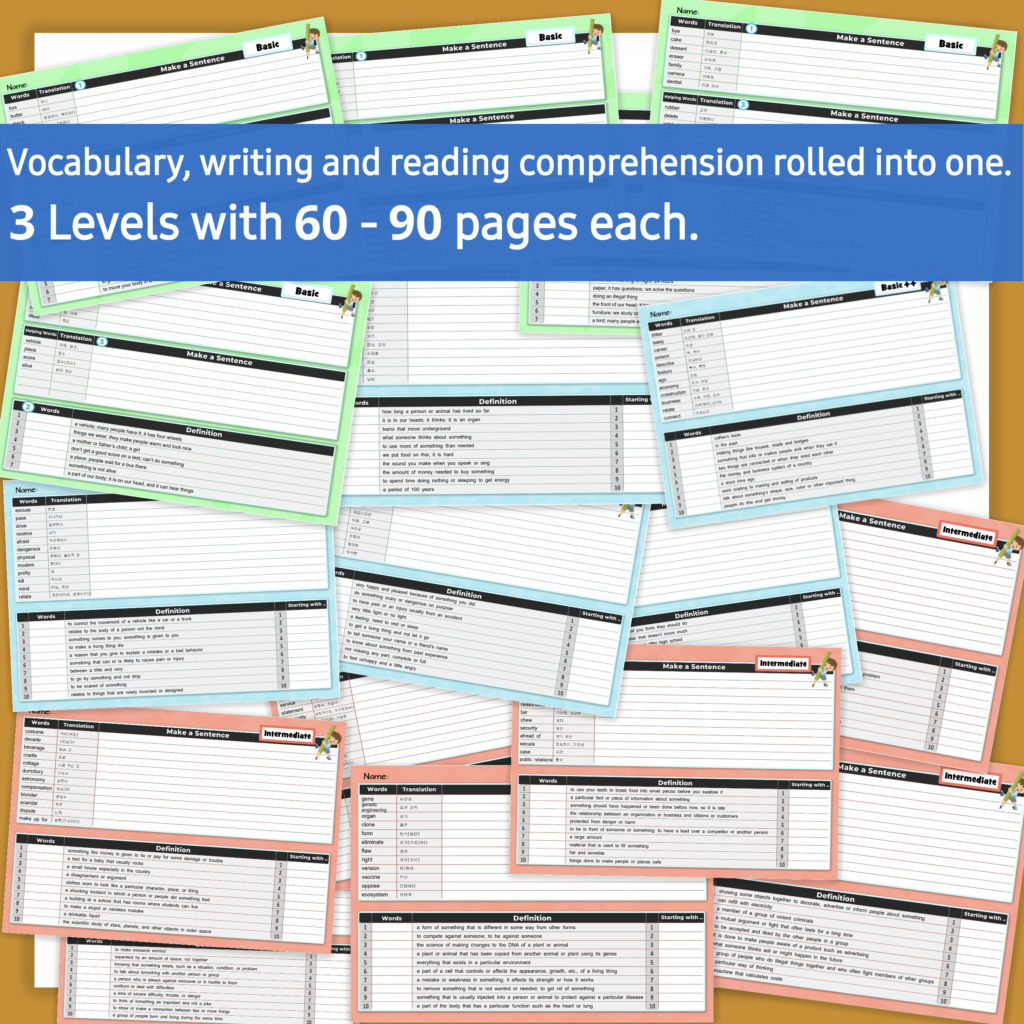 vocabulary word book promo