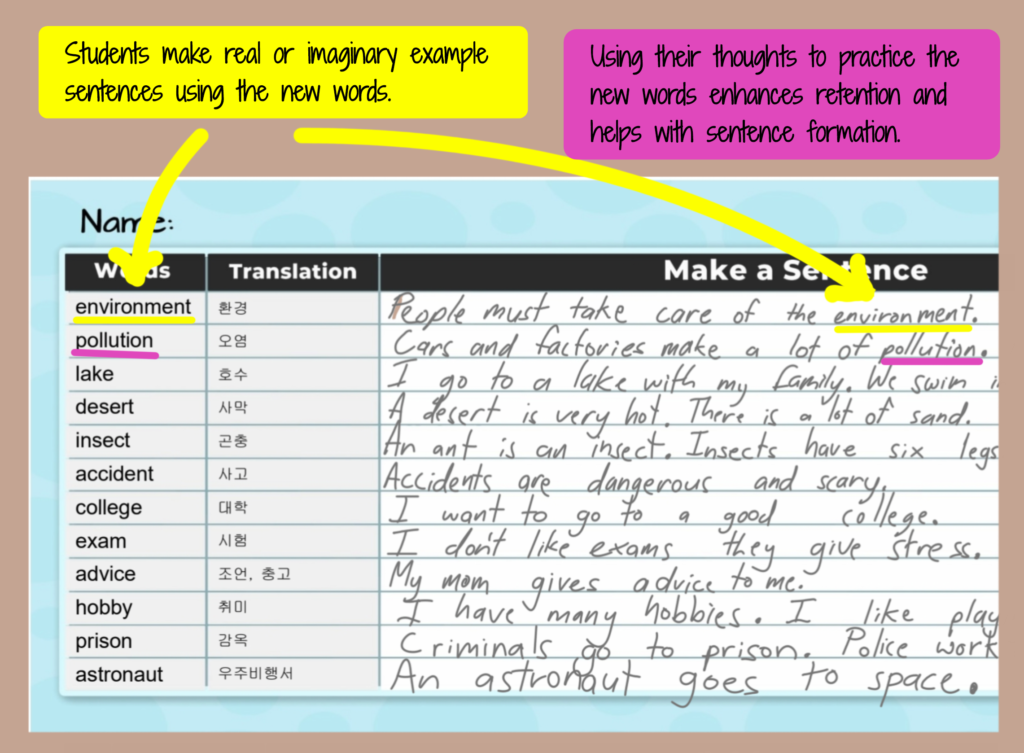 vocabulary word book promo