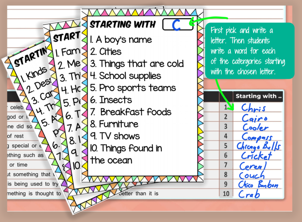 vocabulary word book promo