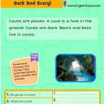 Guided reading comprehension English ESL worksheet. A science of reading aligned printable for beginner homeschool, ESL students and first grade students.