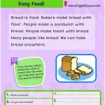 Guided reading comprehension English ESL worksheet. A science of reading aligned printable for beginner homeschool, ESL students and first grade students.