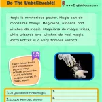 Science of Reading aligned guided reading worksheet about magic for basics ESL and 1st-2nd grade students.